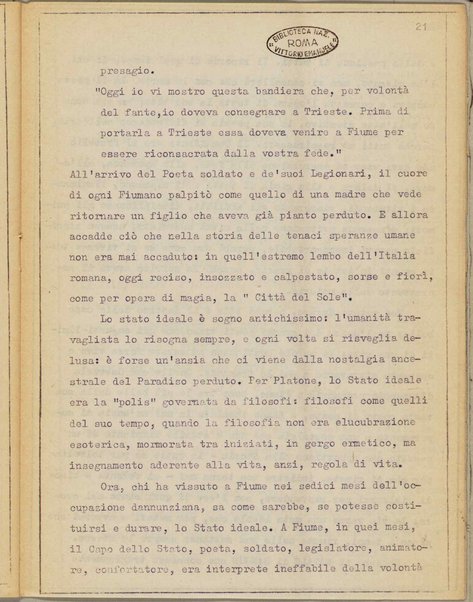 Il plebiscito di Fiume XXX ottobre 1918